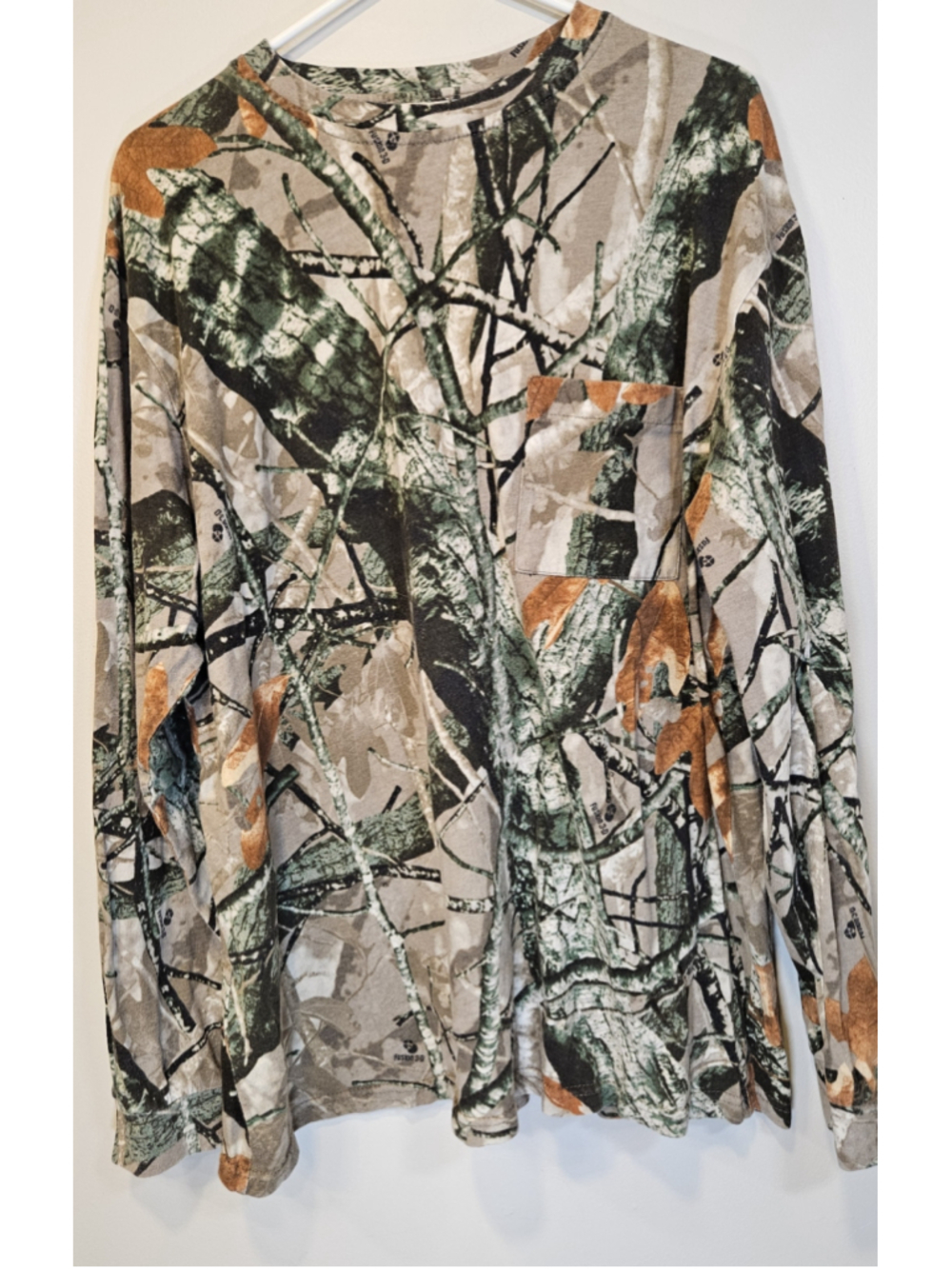 Outfitters Ridge Realtree Fusion 3D Camo Long Sleeve Hunting Shirt XL Pocket